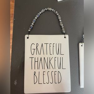 Rae Dunn, “Grateful Thankful Blessed” Sign